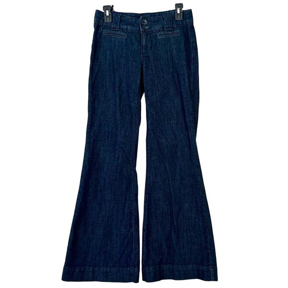 Vintage Mossimo low rise wide leg trousers denim jeans Y2K retro preppy cute 4 - Picture 1 of 12